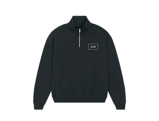 Individuelles Unisex schweres Sweatshirt mit Quarter-Zip