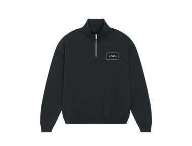 Individuelles Unisex schweres Sweatshirt mit Quarter-Zip