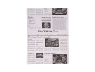 Hojas de papel "periódico" recubiertas con film de PE 30×40 cm 35g