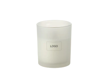 Bougie cire végétale avec mèche en bois 80g personnalisée