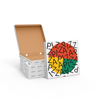 Caja para pizzas personalizable