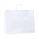 B107 Torba papierowa z uchwytem - biała