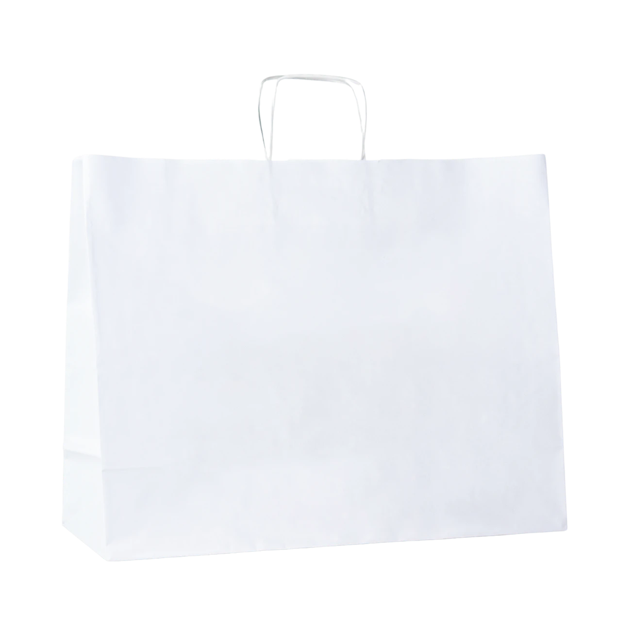 B107 Torba papierowa z uchwytem - biała