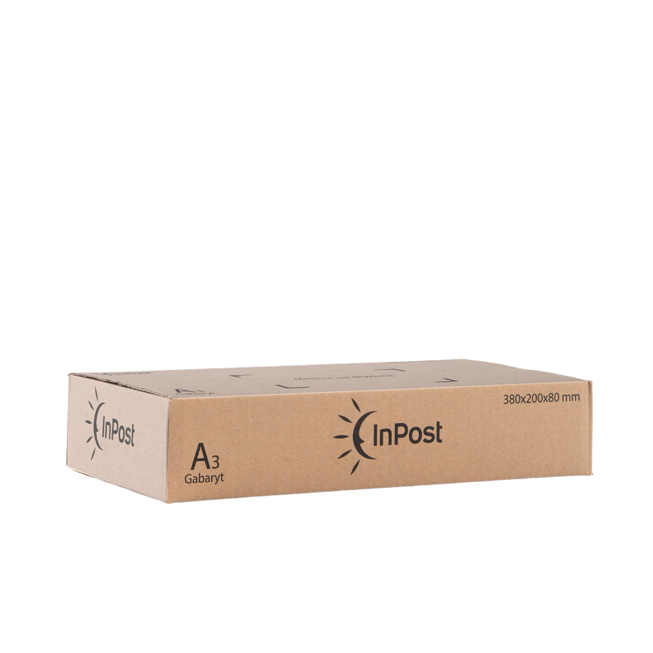 A3 Pudełko klapowe, logo InPost