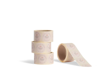 Individuelle runde Etiketten auf Rolle