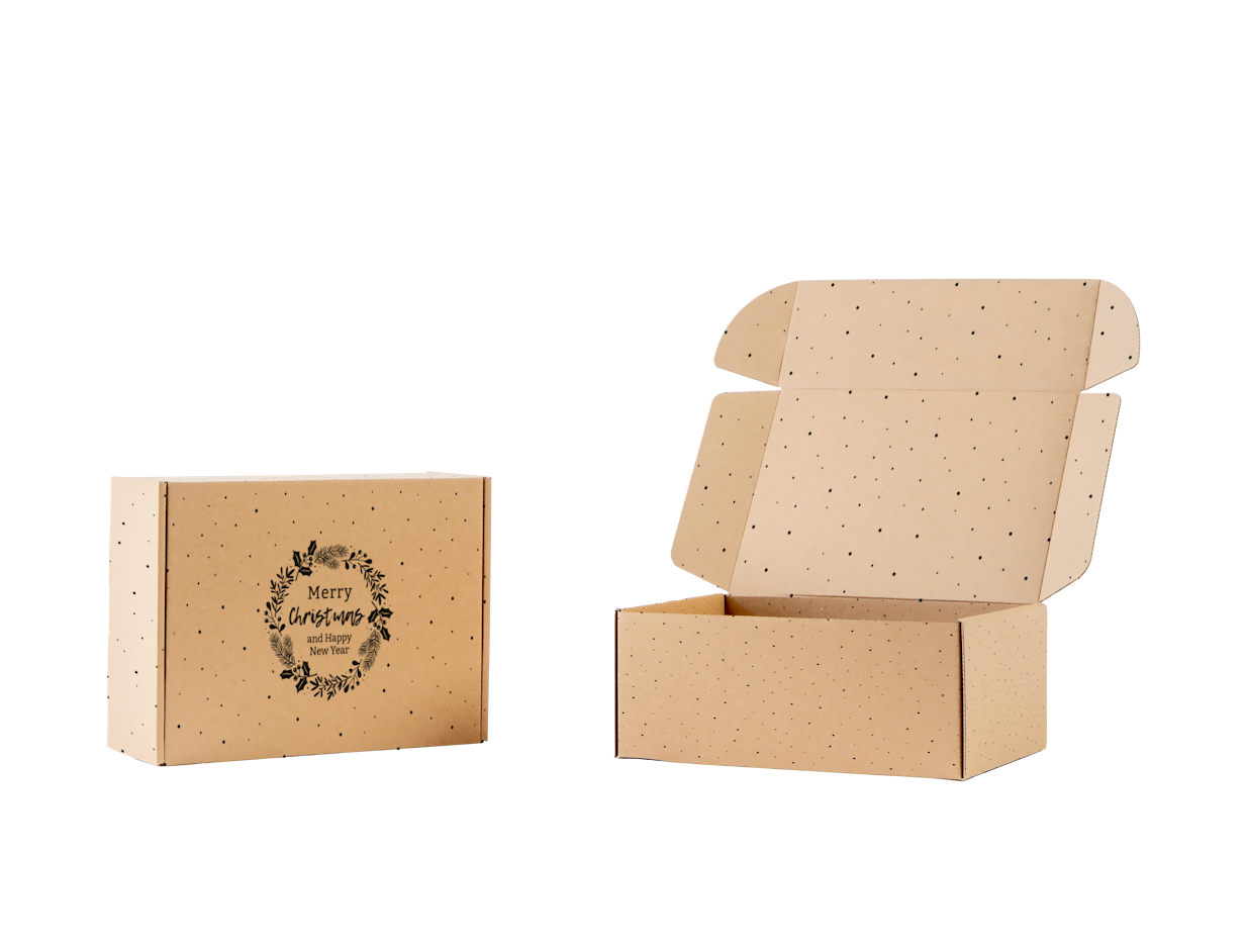 Caja postal personalizada para regalos de Navidad 1