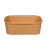 Paper salad container, rectangular,brown 500 ml 2