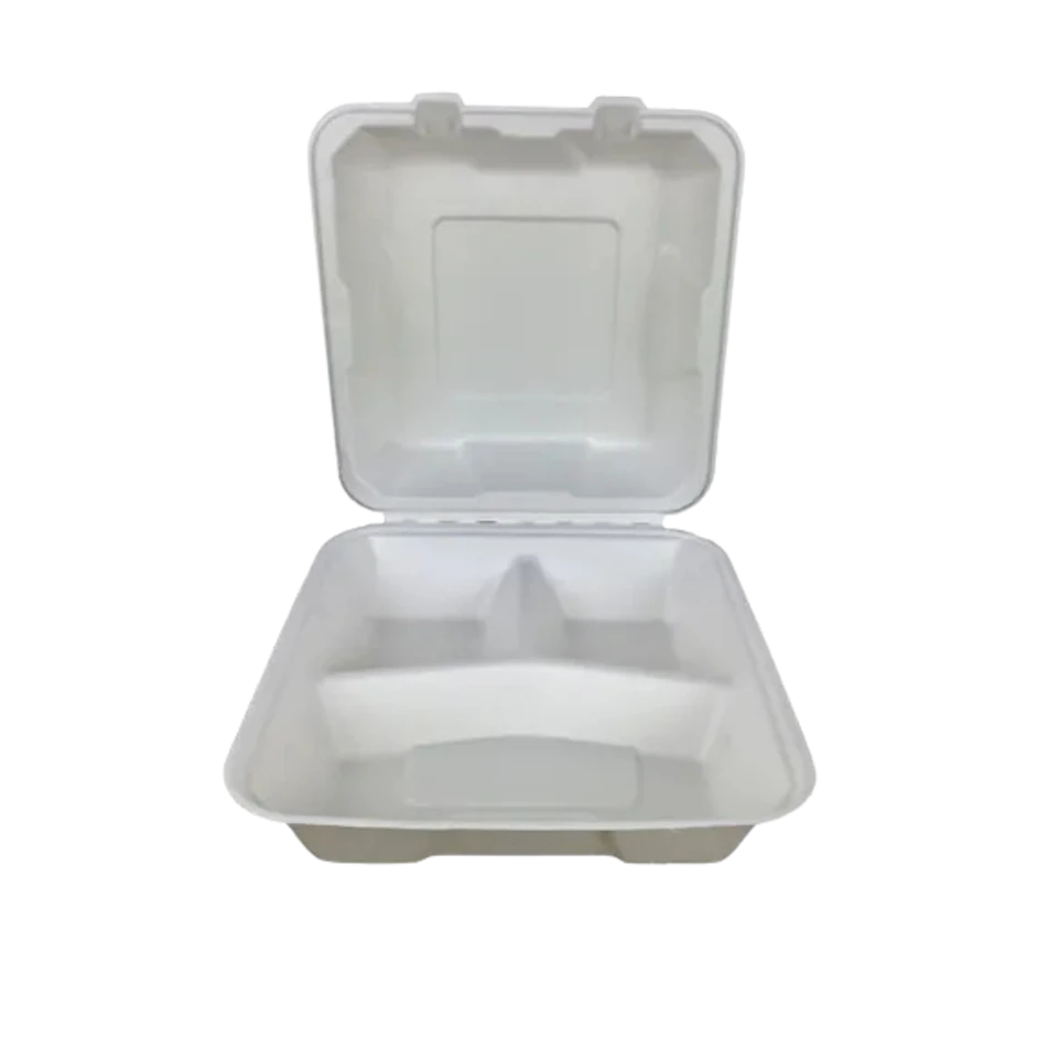 Menubox canna da zucchero 3 scomparti 20,3×20,3 cm (1100 ml) 1
