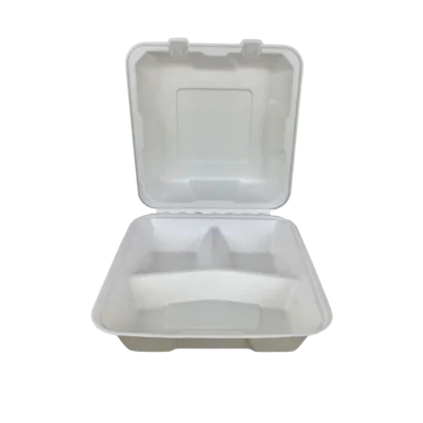 Menubox canna da zucchero 3 scomparti 20,3×20,3 cm (1100 ml)