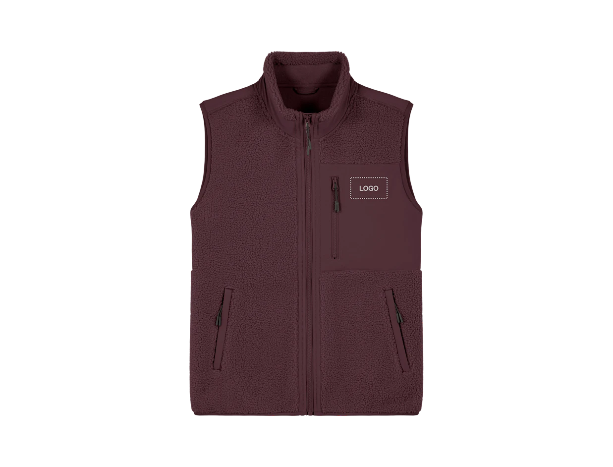 Individuelle Unisex Sherpa-Fleece-Weste 1