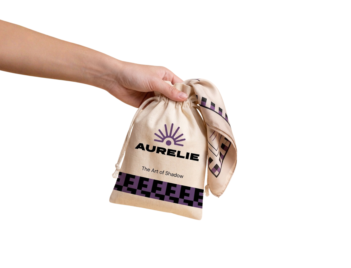 Pochon en mousseline personnalisable pour écharpes 1