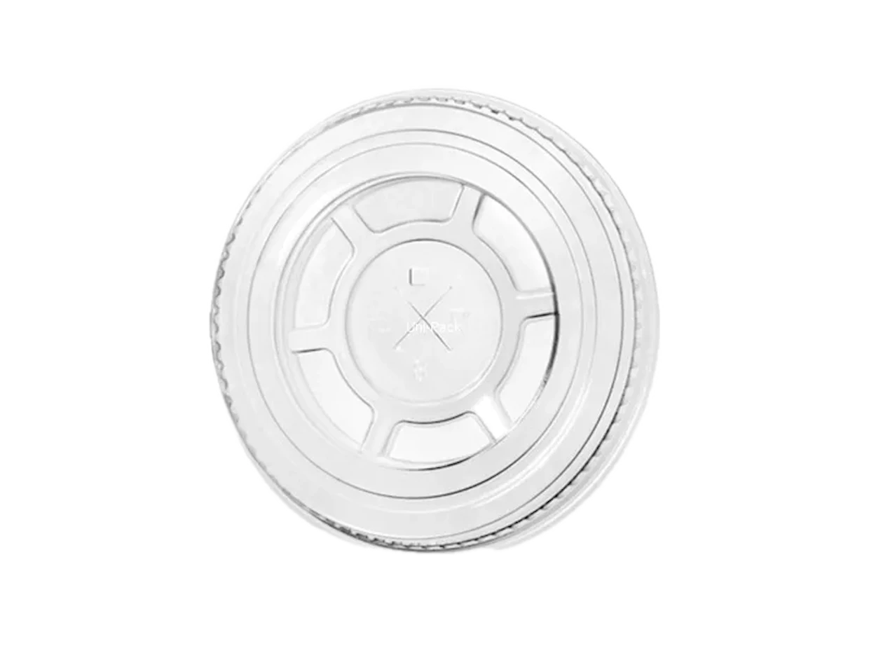 Lid for plastic cups with a cut for a straw, diameter 95 mm. 1