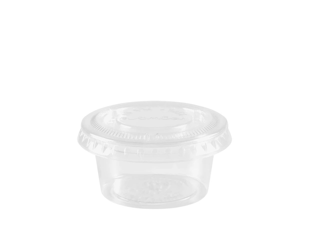 Sauce container 50 ml, transparent, diameter 65 mm 1