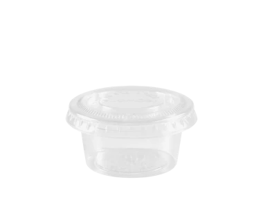 Sauce container 50 ml, transparent, diameter 65 mm