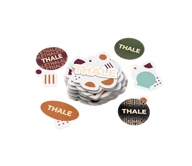 Bedrukte stickers uitgesneden vorm