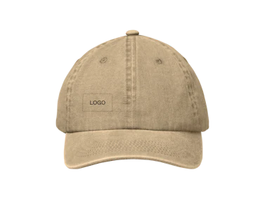 Casquette baseball 6 panneaux en coton lavé personnalisée