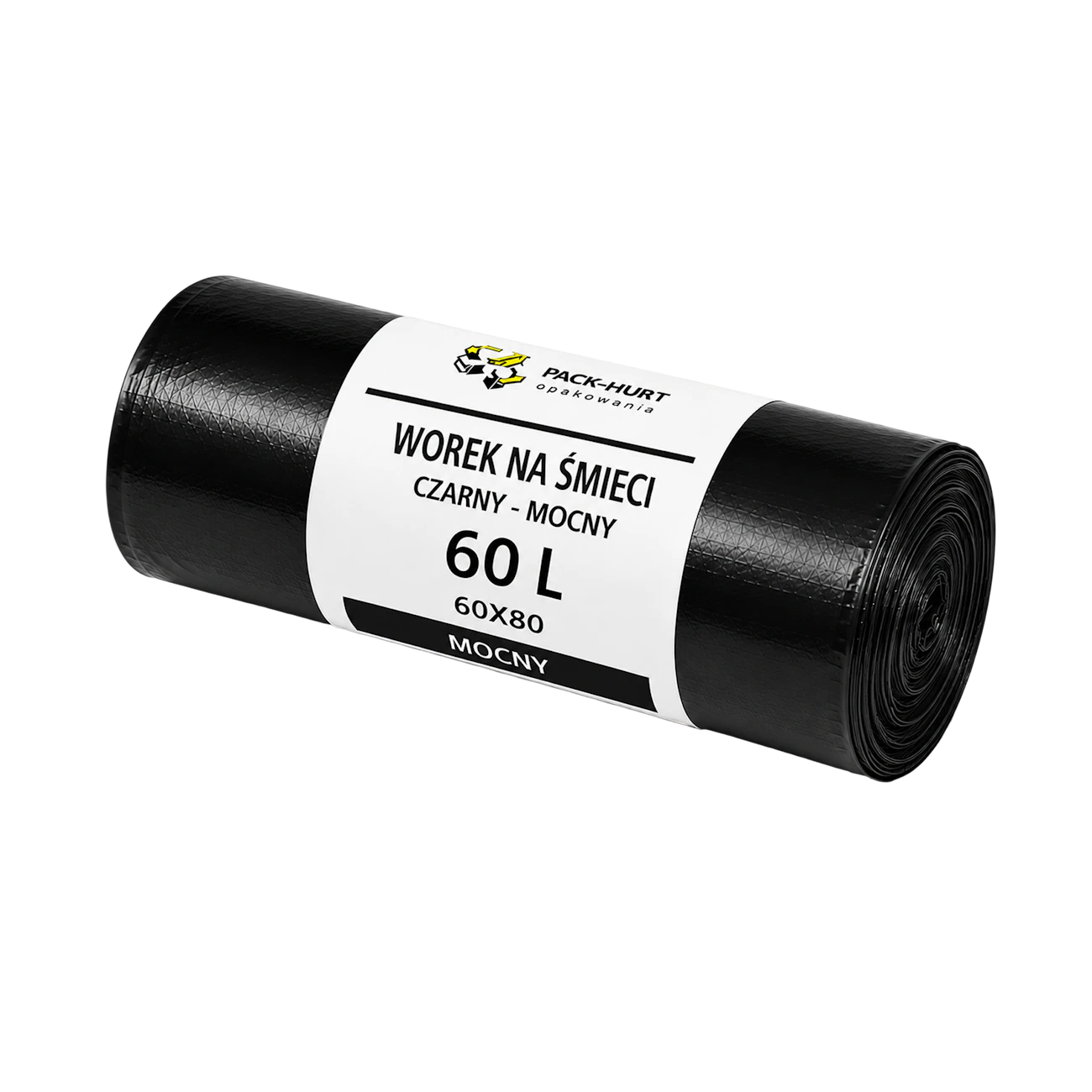 Sacchi per rifiuti 60 l 60 x 80 cm neri resistenti (50 pz)