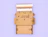 Top-down view of an open kraft cardboard phone box printed inside with illustrations and 'protecting your new phone' on a purple background