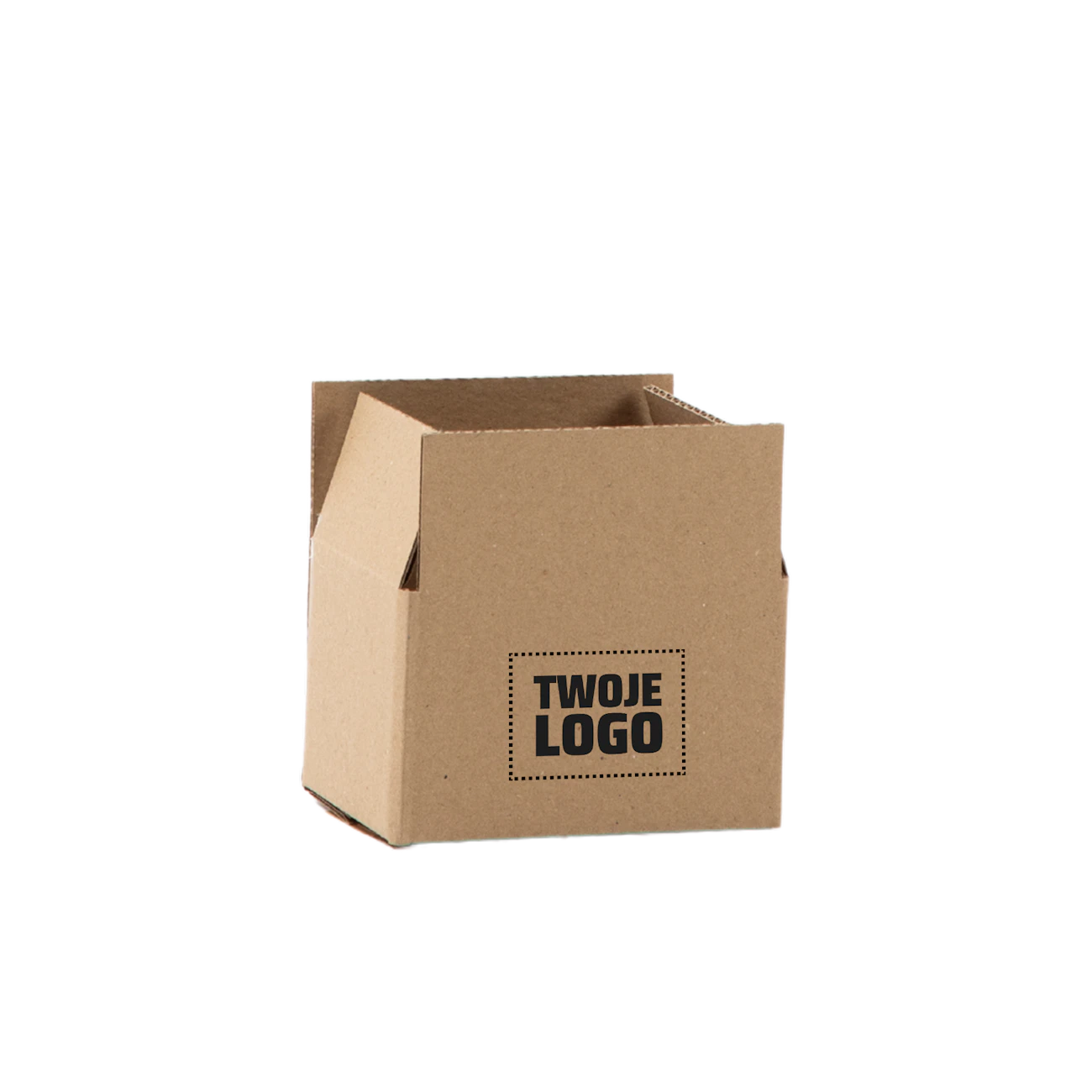 K31 Karton wysyłkowy 13×10×8cm Brązowy z logo