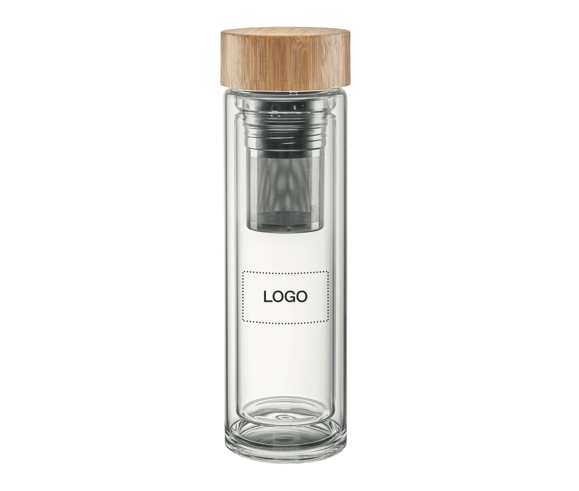 Bottiglia vetro doppia parete 400ml personalizzata