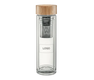 Bouteille en verre double paroi 400ml personnalisée