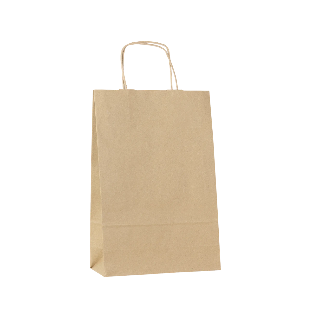 B66 Torba papierowa z uchwytem - brązowa