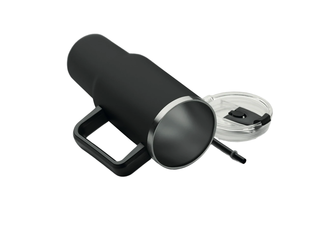 Individueller Tumbler aus recyceltem Edelstahl doppelwandig 1200ml 6