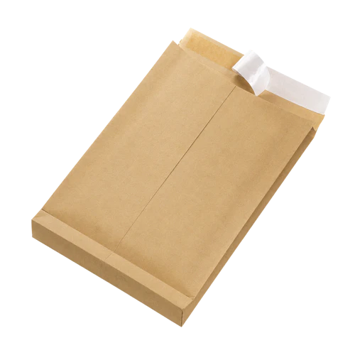 Enveloppes extensibles C4 à bande autocollante (HK) marron (25 pcs)