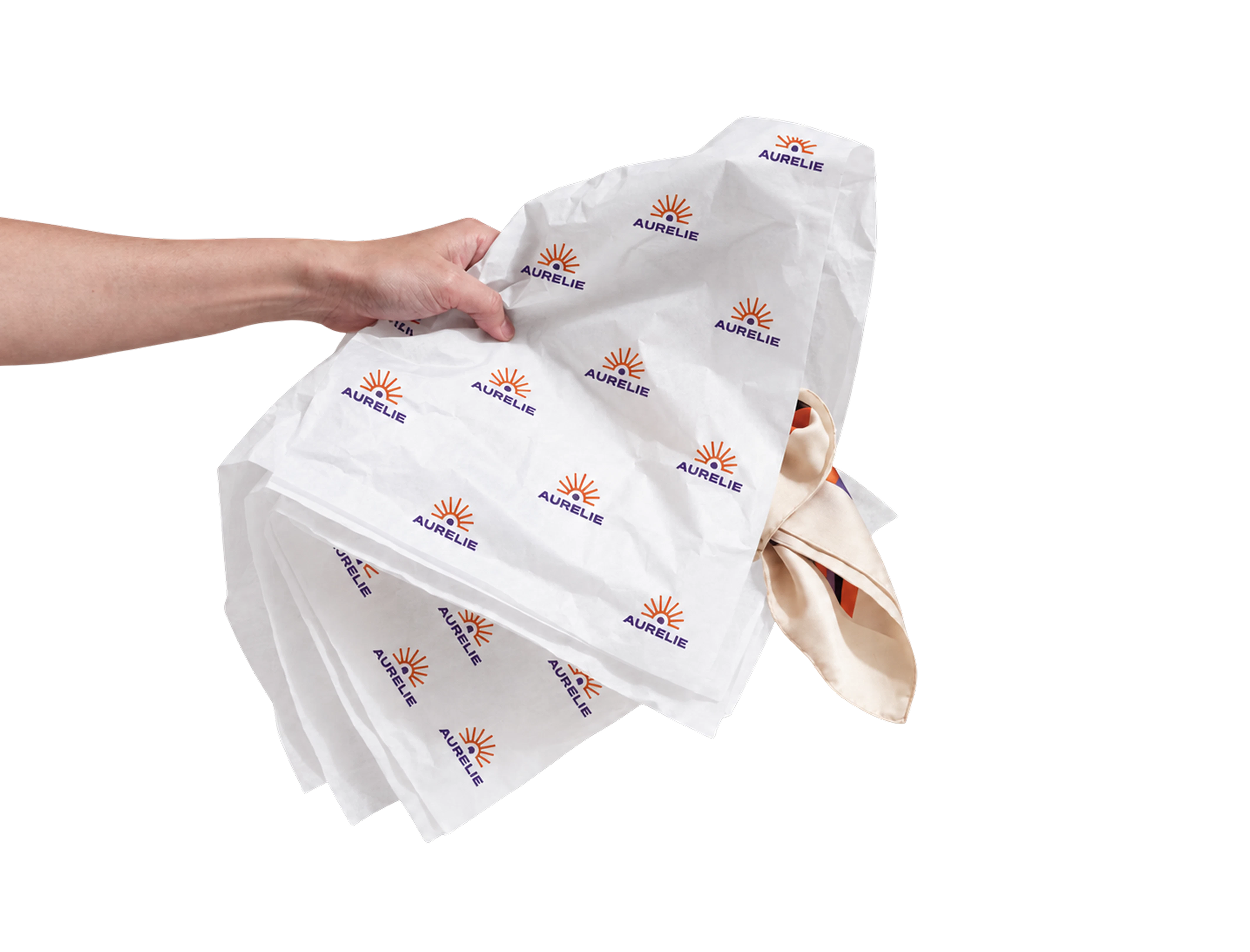 Papier bibułkowy z nadrukiem do pakowania odzieży
