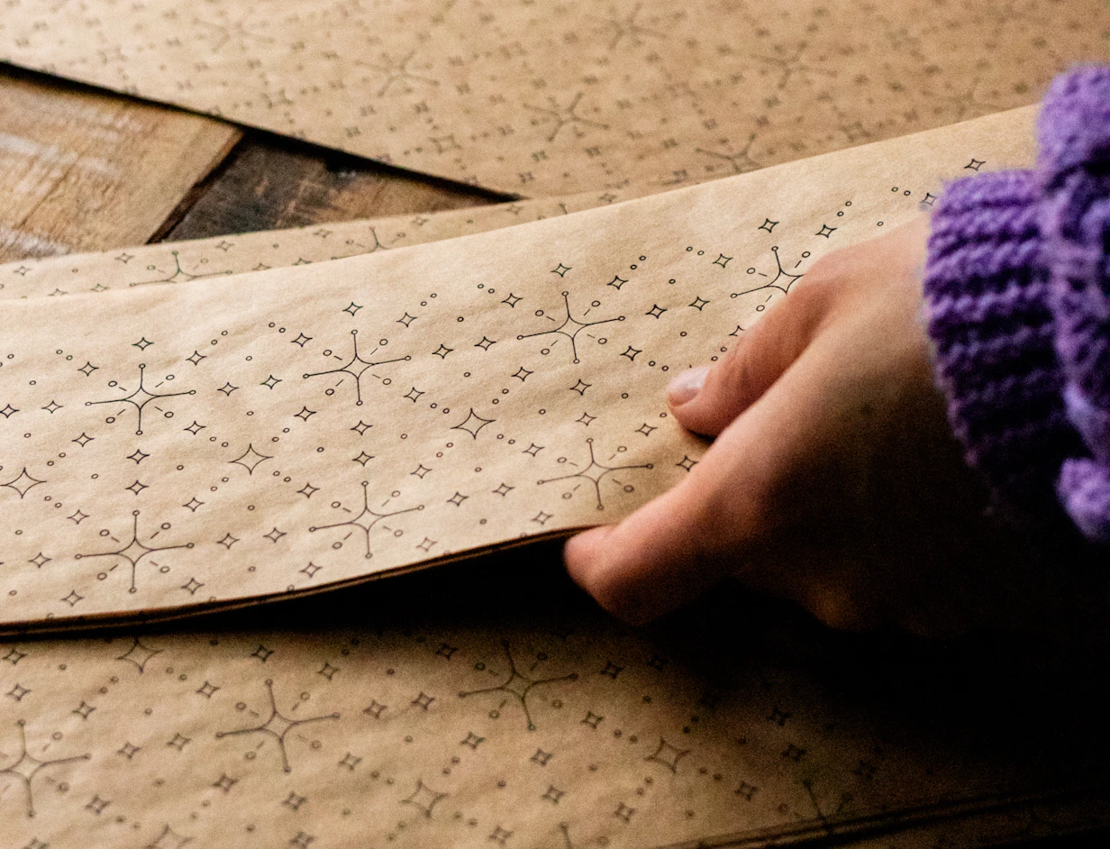 Individuelles Packpapier zum Verpacken von Werbeartikeln 3