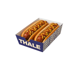 Custom Double Hot Dog Box