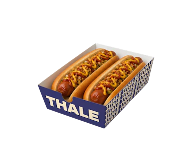 Custom Double Hot Dog Box