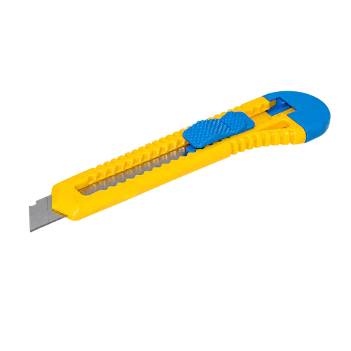 Cutter à lame sécable Donau 18 mm jaune et bleu
