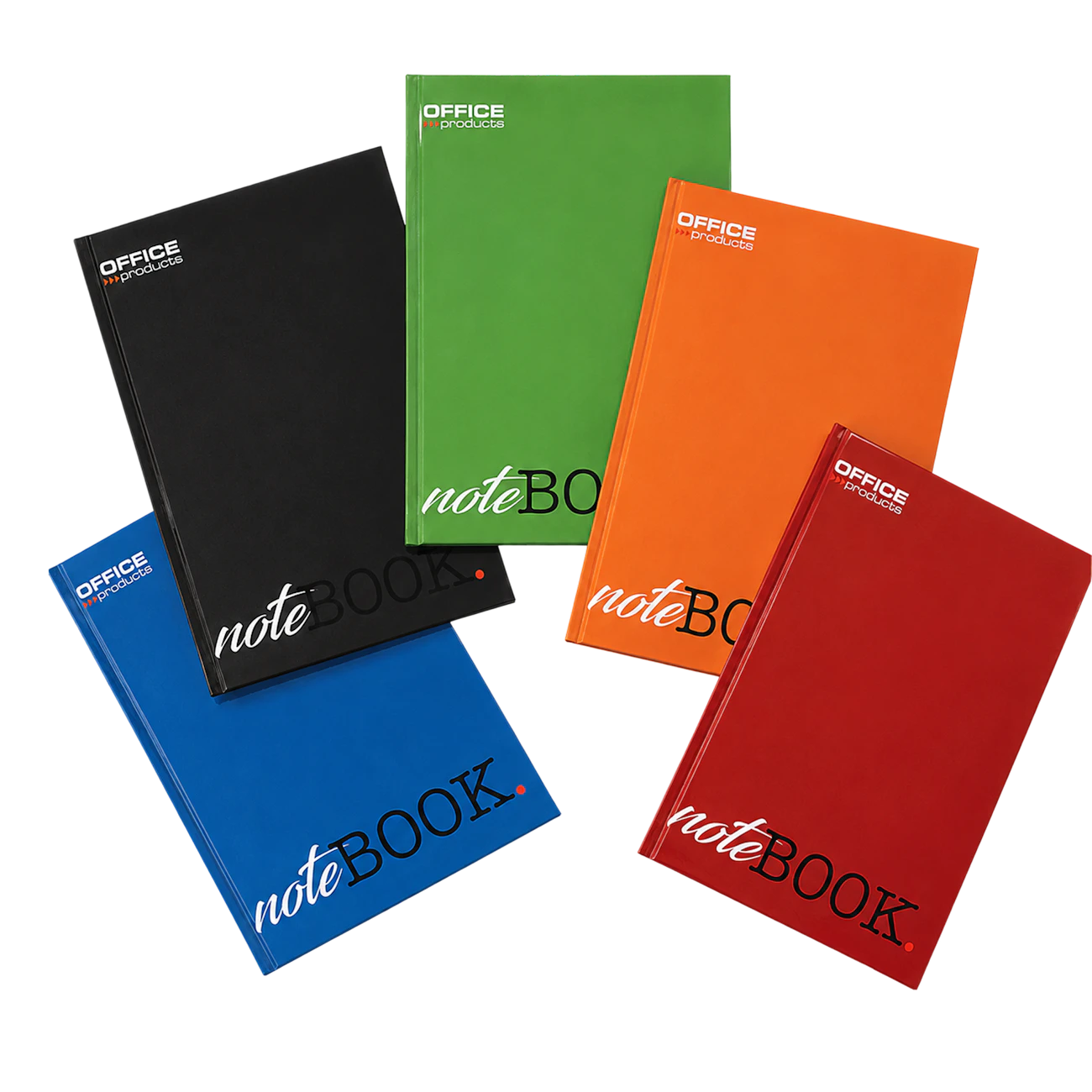 A4 Notebook 96 sheets squared hardcover assorted colours