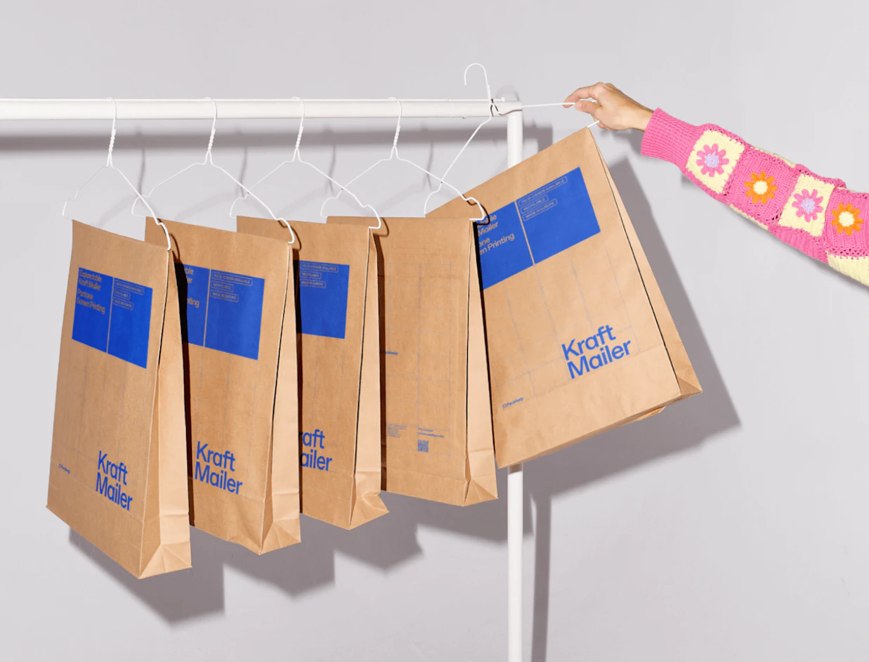 Individueller Papier-Versandbeutel zum Verpacken von Werbeartikeln 3