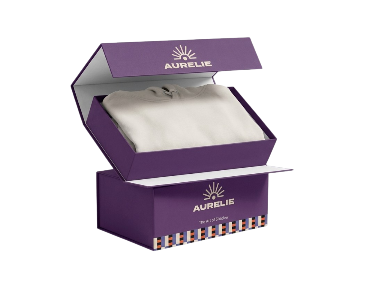 Caja magnética económica personalizable para sudadera 2