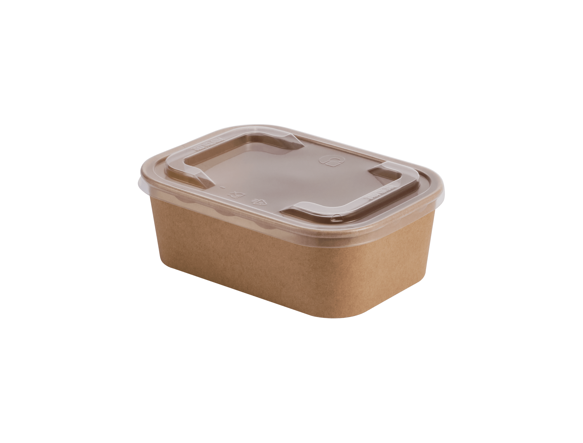 Kraft Food Box with Lid