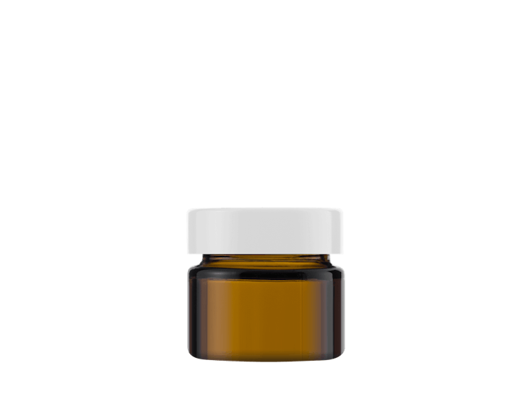 Tarro de vidrio de 15 ml con tapa