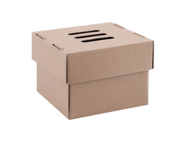 Caja para hamburguesas de papel 122/122/100 mm