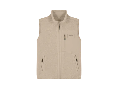 Gilet sherpa unisex personalizzato
