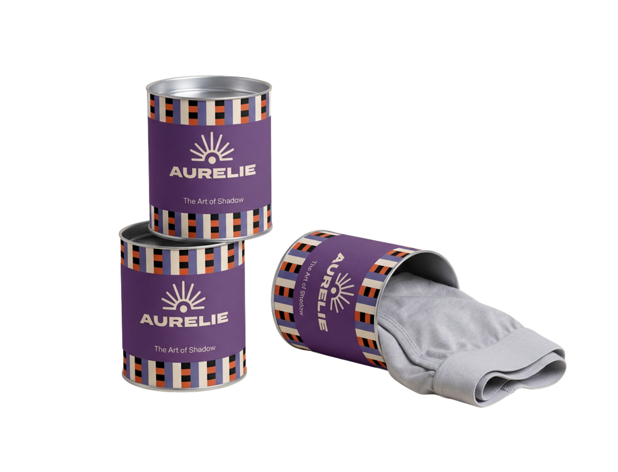 Custom Underwear Cardboard Tube Box with Metal Lid 1