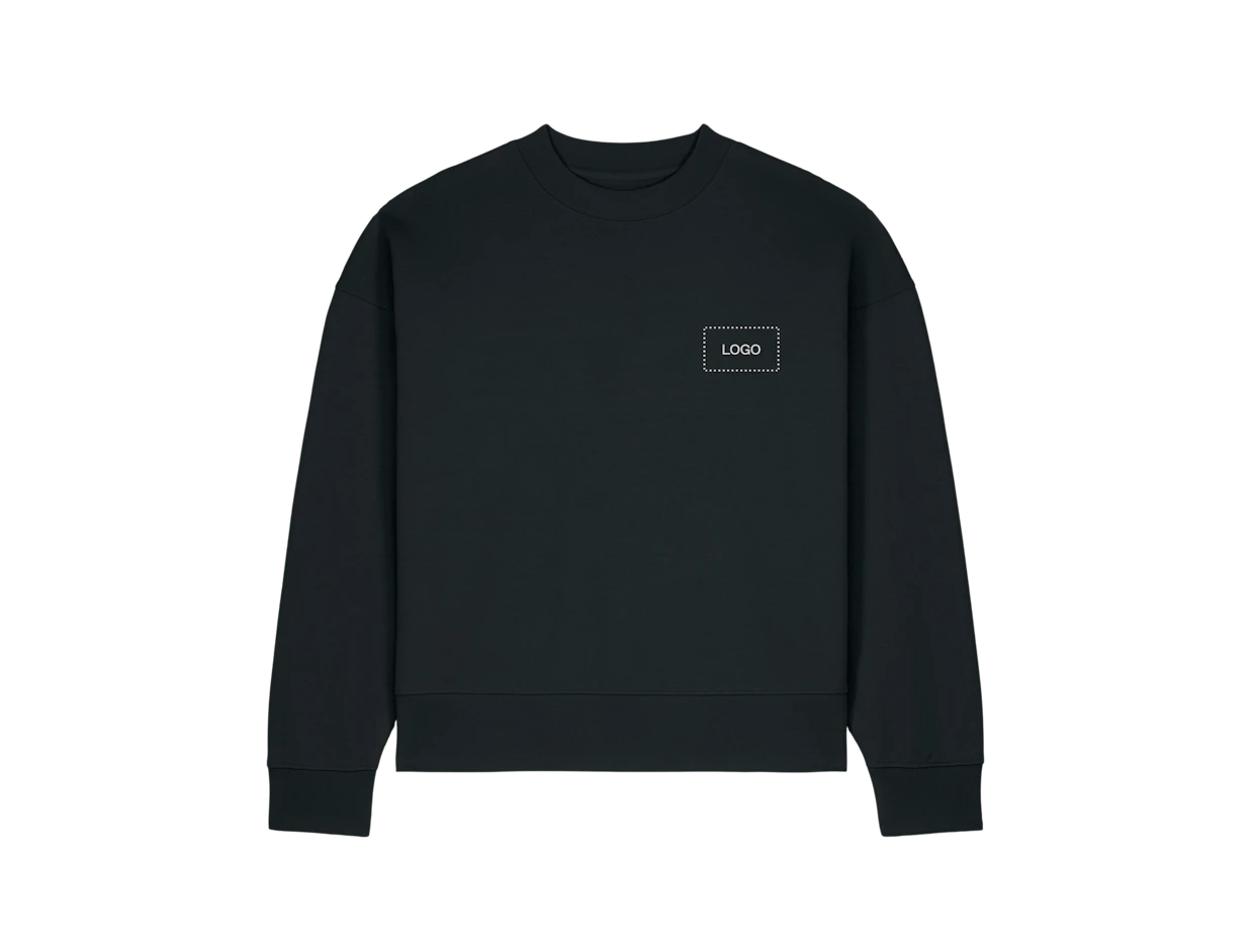 Felpa unisex in cotone pesante personalizzata 1