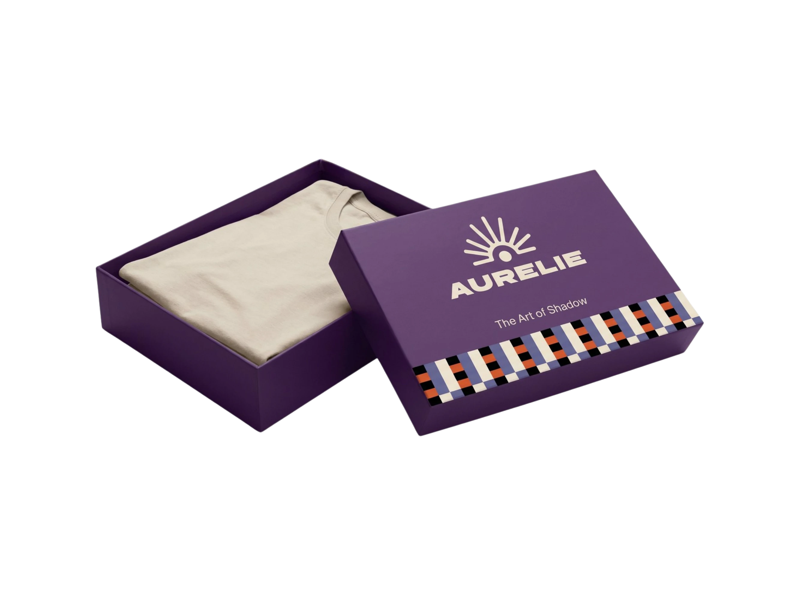Boîte rigide personnalisable avec couvercle pour t-shirt  