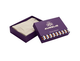 Caja rígida con tapa personalizable para camiseta  