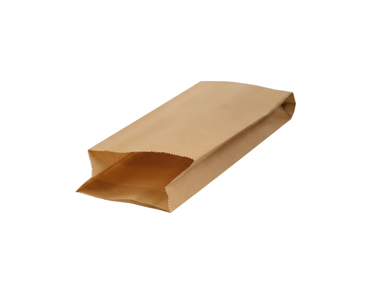 Hot-dog paper bag, brown 190x75x25 mm 1