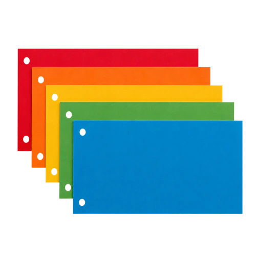 Intercalaires pour classeur Esselte Maxi carton 1/3 A4 100 onglets coloris assortis
