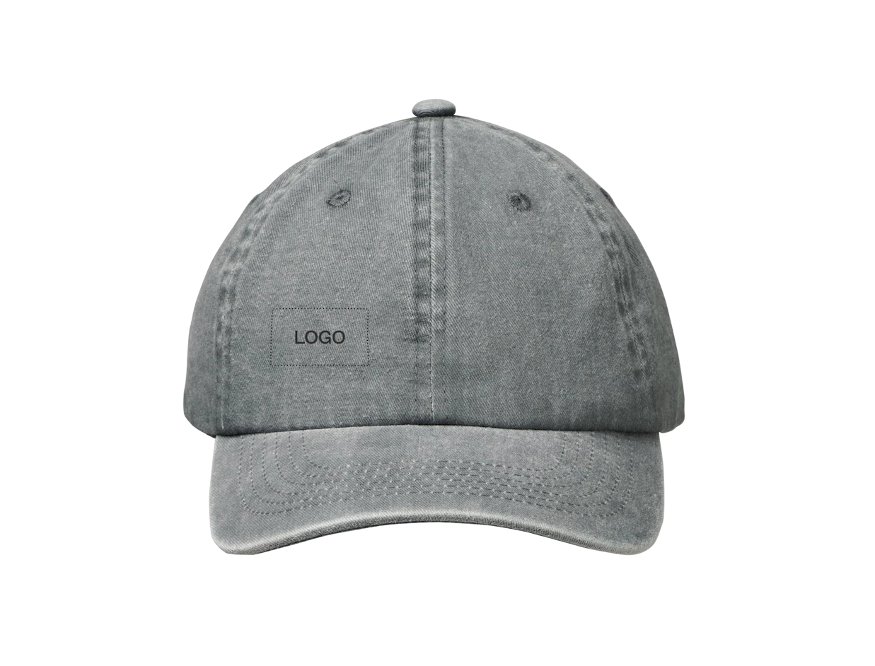 Cappellino baseball 6 pannelli cotone lavato personalizzato 1