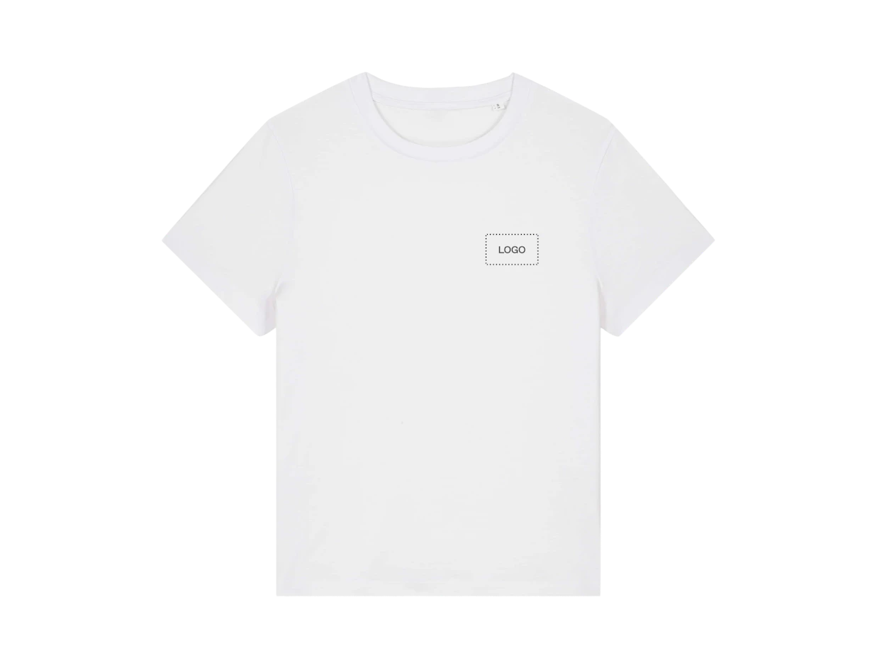 Individuelles Damen mittelschweres T-Shirt aus Bio-Baumwolle 1