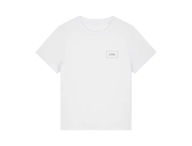 T-shirt donna in cotone biologico di peso medio personalizzata