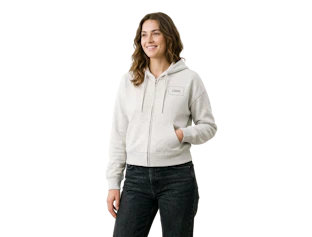 Sweats à capuche zippé femme en coton personnalisé